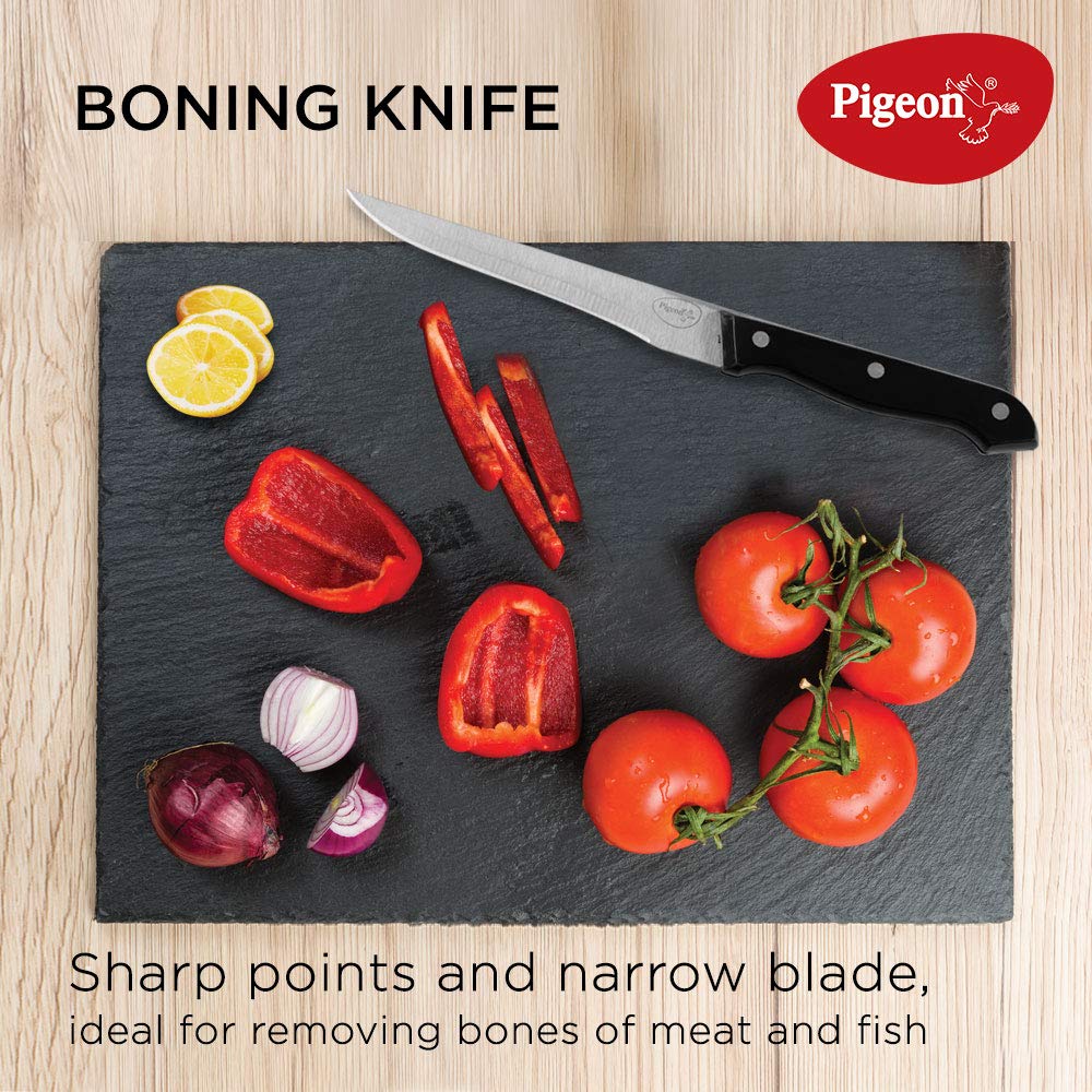 Pigeon by Stove Kraft Shears Kitchen Knifes 6 Piece Set with Wooden Block