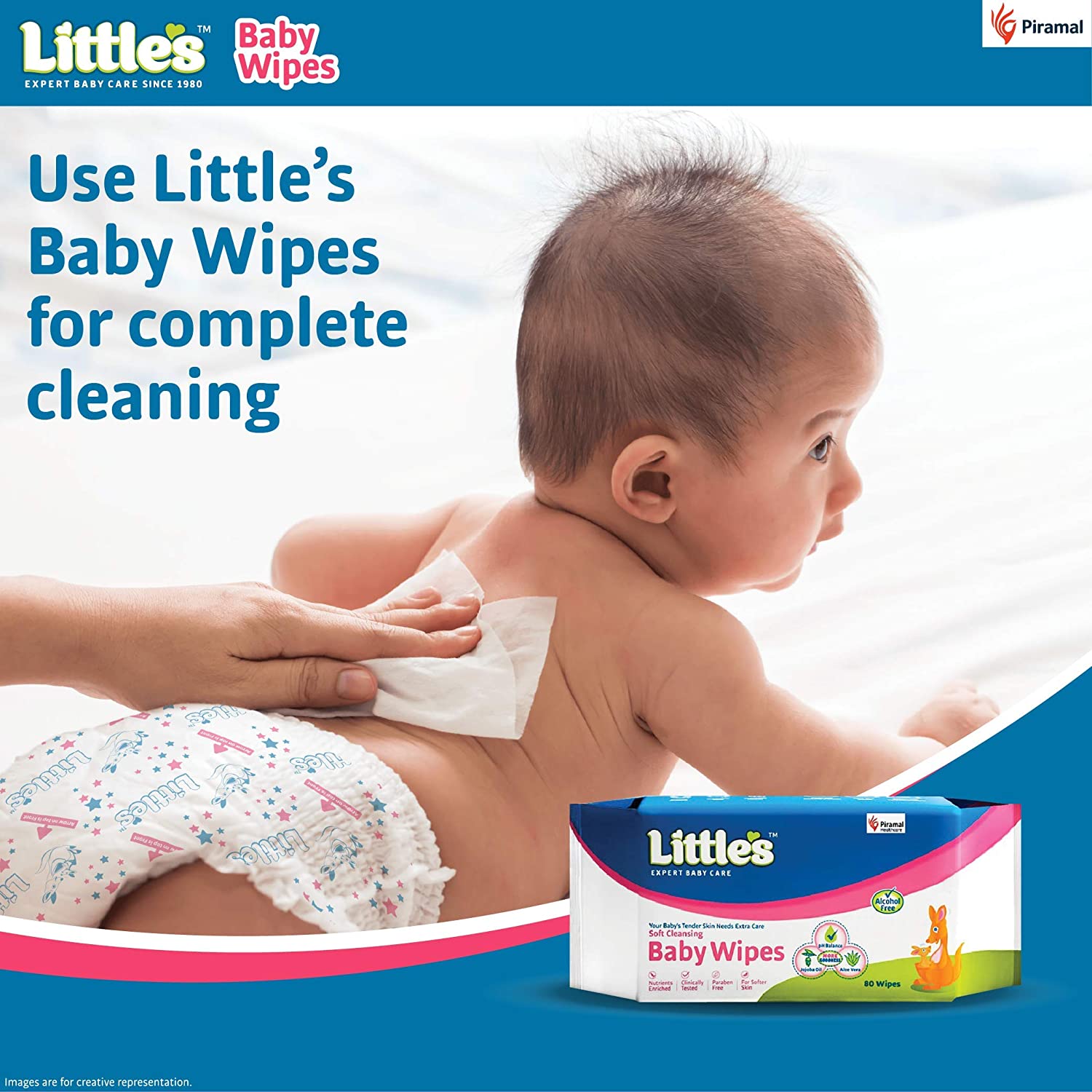 Little's Baby Pants Diapers with Wetness Indicator and 12 Hours Absorption